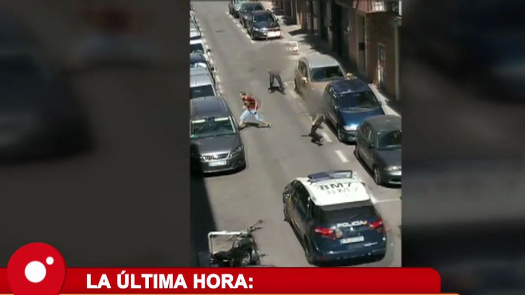 El vídeo del disparo con el que una agente recién licenciada detuvo a un delincuente en Madrid