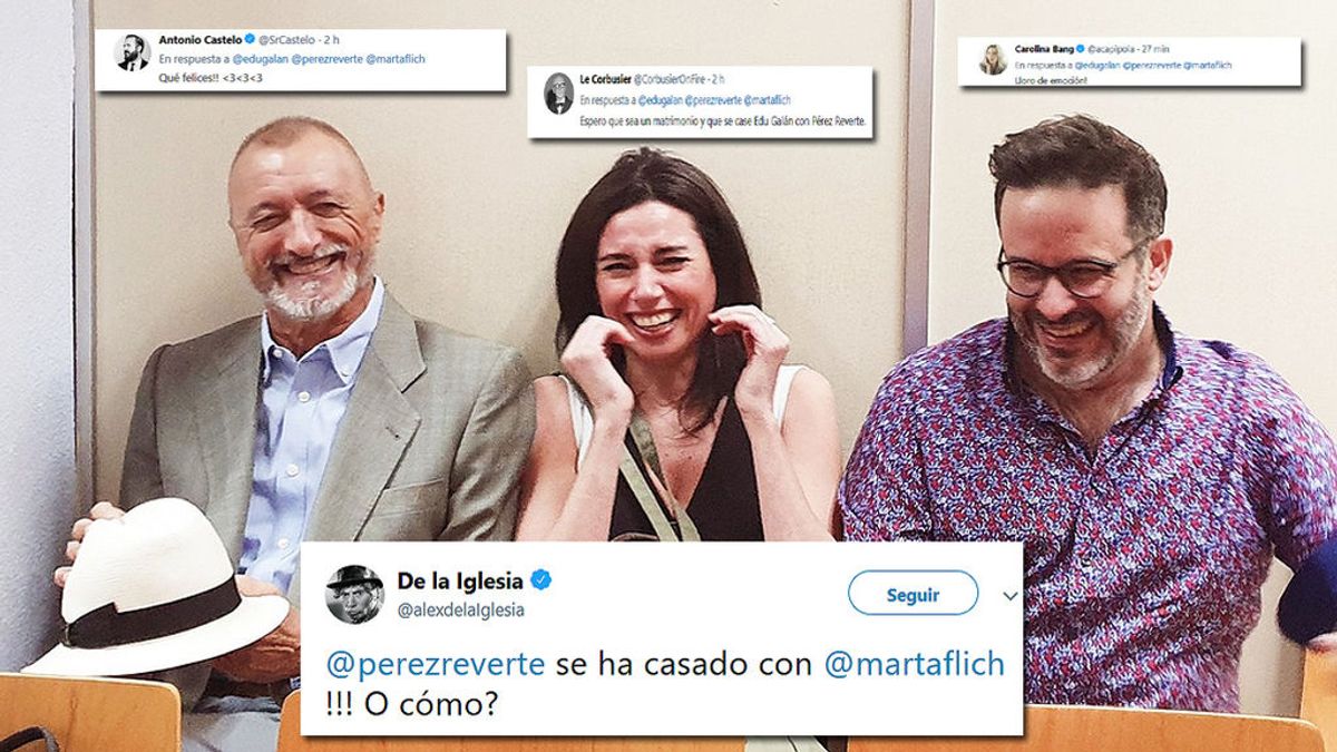 La foto de Marta Flich y Pérez Reverte que ha revolucionado Twitter: “¿Se han casado?”
