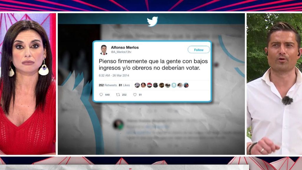 El tuit de Alfonso Merlos que saca los colores a Marta Flich: "Es una cuenta fake, espero que lo halláis comprobado"