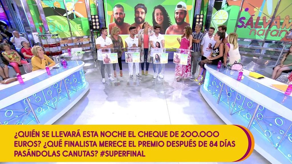 Los colaboradores de ‘Sálvame’ se posicionan y los defensores de los finalistas dan sus alegatos: ¿Quién debe ganar ‘Supervivientes’?