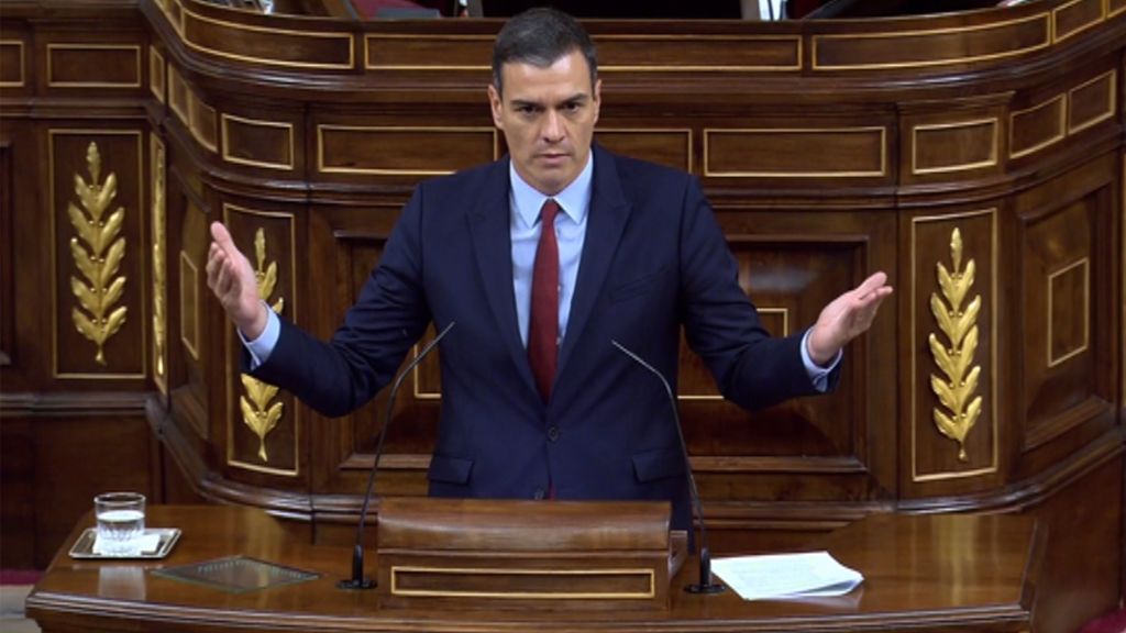 Sánchez estalla en su réplica a Iglesias: “Pónganse ustedes de acuerdo, PP, Ciudadanos, Vox y Unidas Podemos suman”