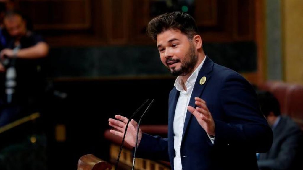 Rufián (ERC), a Sánchez: "Estamos condenados a entendernos" Rufián (ERC), a Sánchez: "Estamos condenados a entendernos"