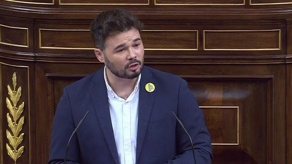 Rufián llama "irresponsable" a Sánchez y le recuerda la fábula del zorro y el leñador