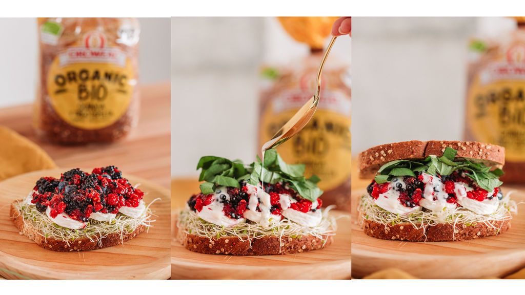 Sandwich de quinoa, paso a paso