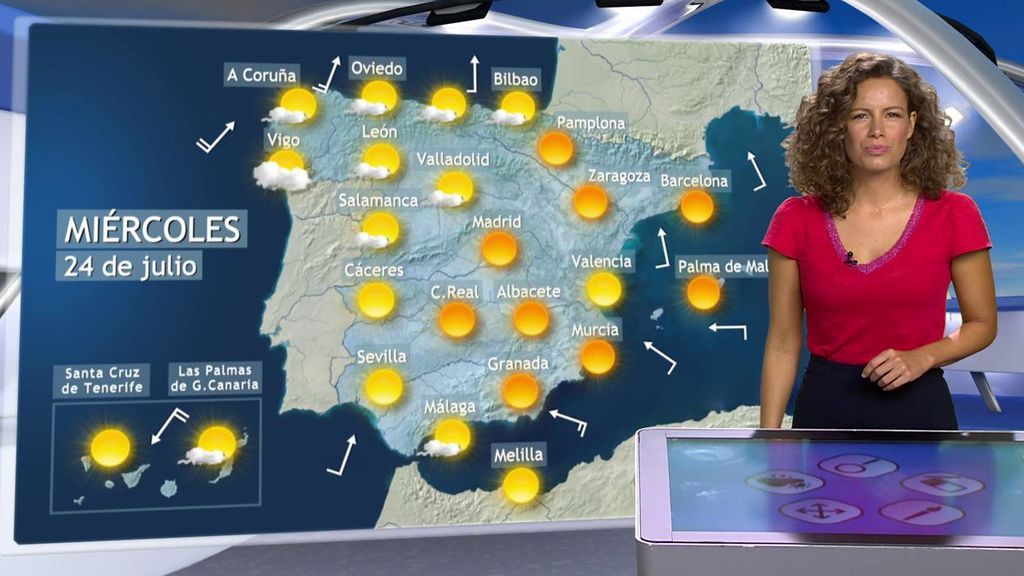 Hasta 42ºC y posible granizo: el calor y las tormentas siguen siendo protagonistas en la mayor parte del país