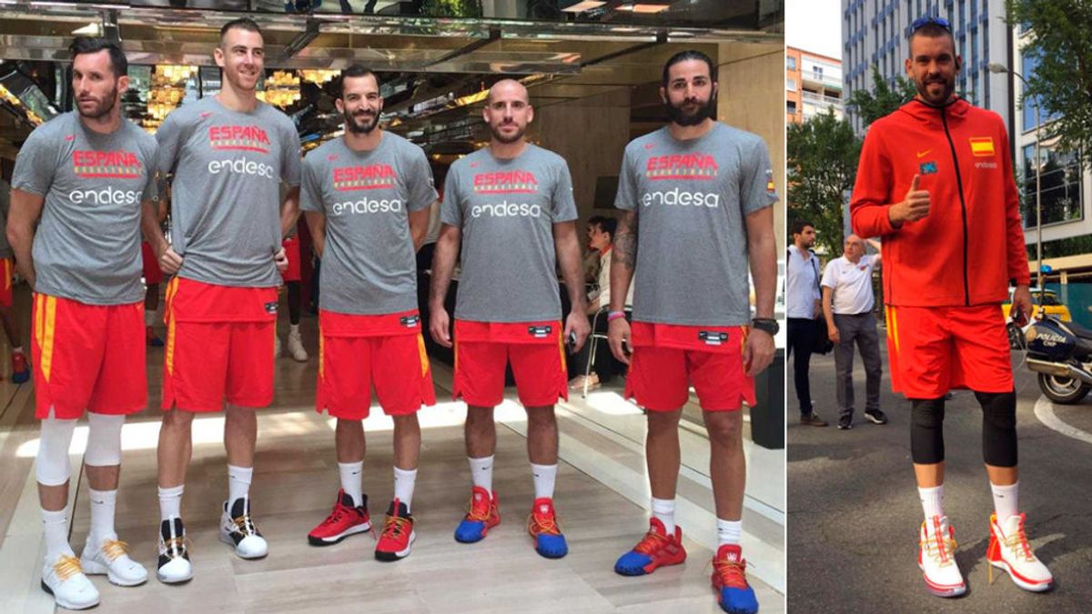 La Selección Española de Baloncesto contra el cáncer infantil: Lucirán cordones dorados para impulsar su investigación