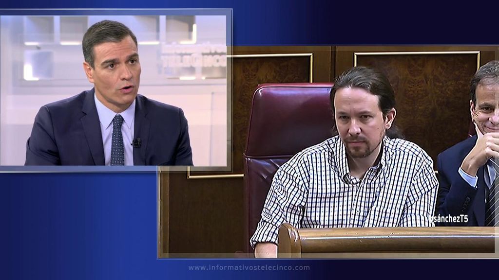 Pedro Sánchez: “Me siento profundamente decepcionado con Pablo Iglesias”