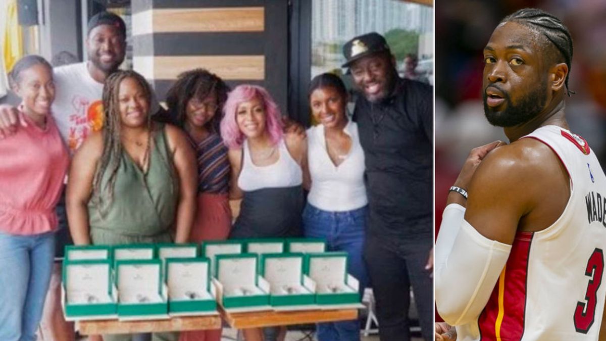 La exestrella de la NBA, Dwyane Wade, se gasta más de 100.000 euros en regalar Rolex a sus empleados La exestrella de la NBA, Dwyane Wade, se gasta más de 100.000 euros en regalar Rolex a sus empleados