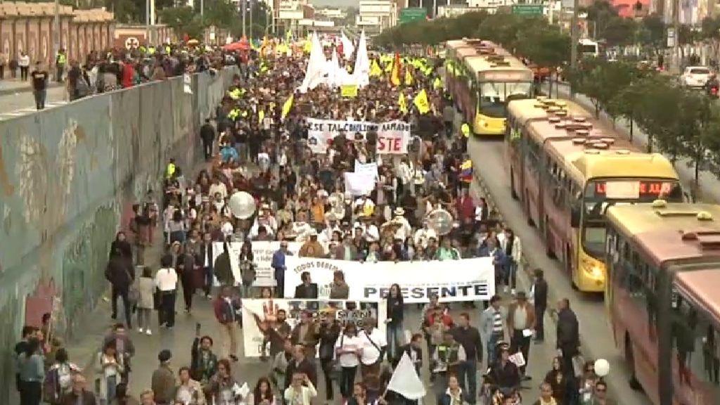 Manifestaciones en Colombia por las matanzas a activistas por los derechos humanos