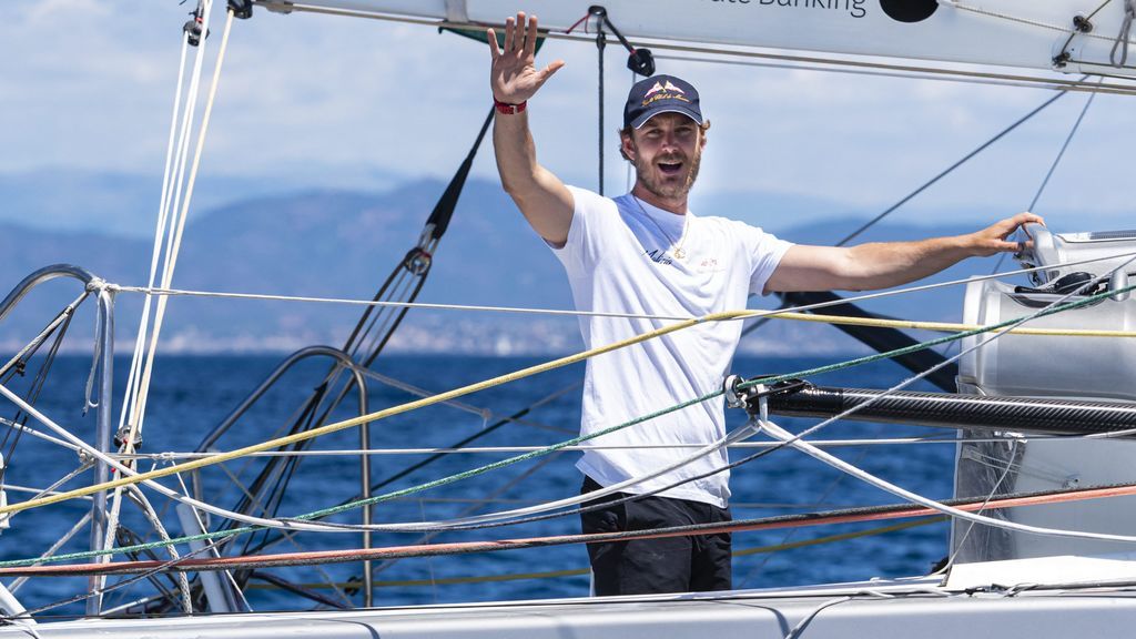 Pierre Casiraghi, a bordo del 'Malizia'.