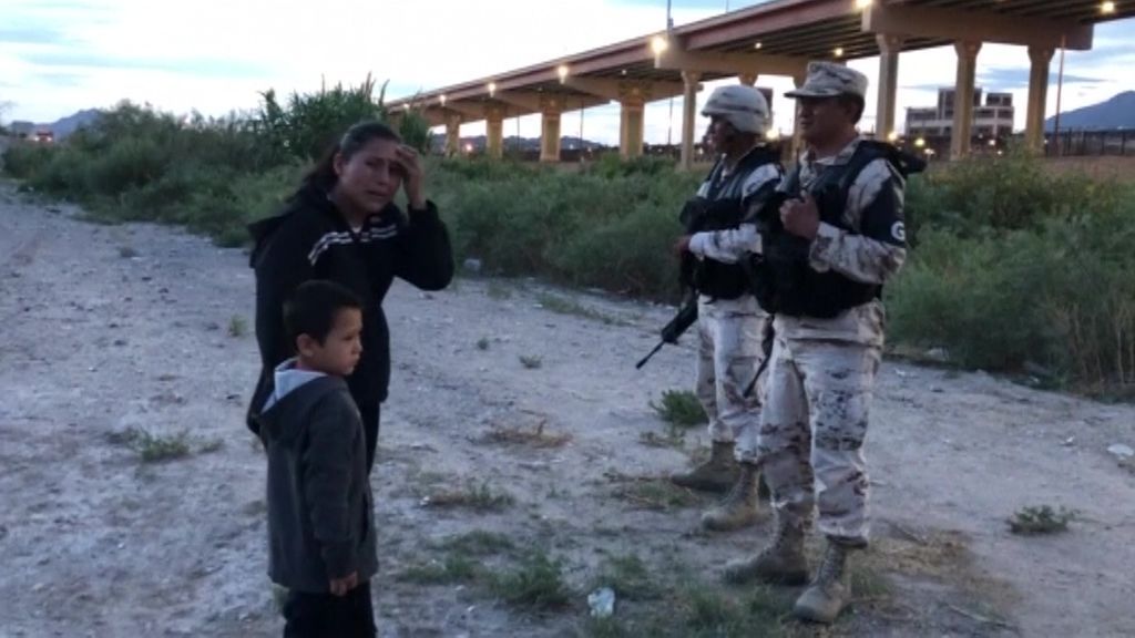 Migrantes en la frontera
