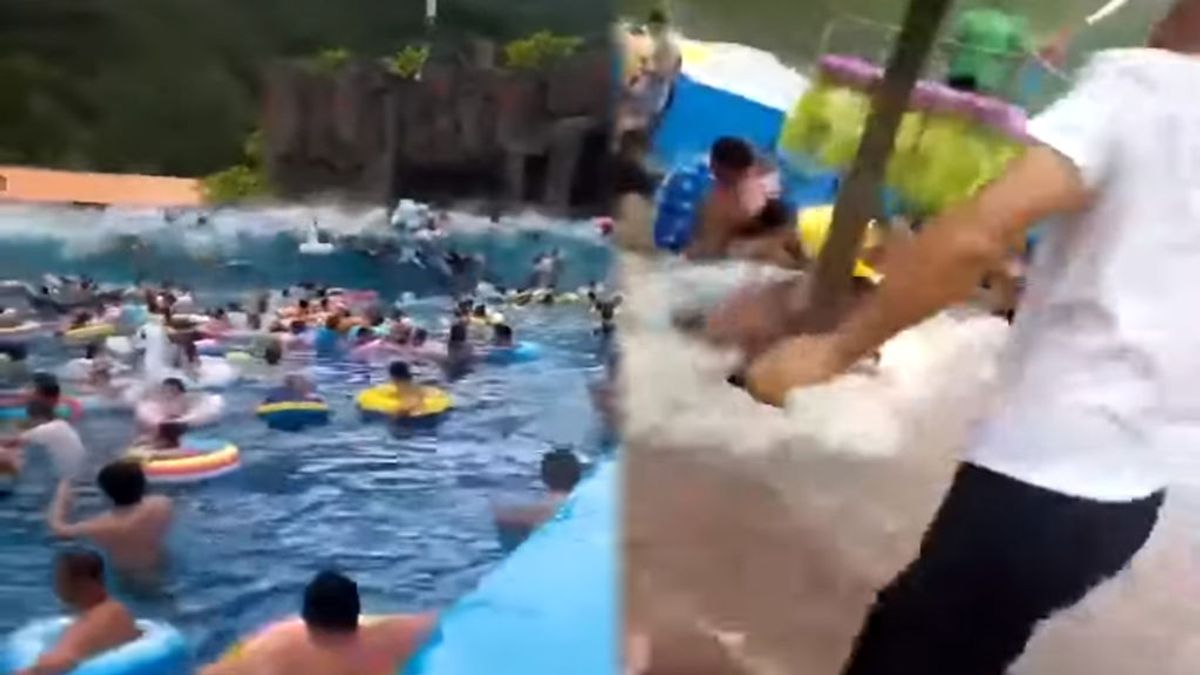 Más de 40 heridos por una gigantesca ola tras un fallo en en una piscina 'tsunami'