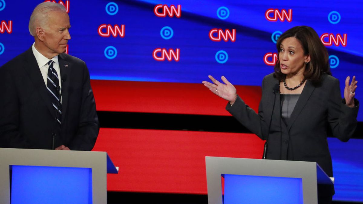 El vice presidente Joe Biden, objeto de todos los ataques en el segundo debate de pre candidatos Demócrata El vice presidente Joe Biden, objeto de todos los ataques en el segundo debate de pre candidatos Demócrata