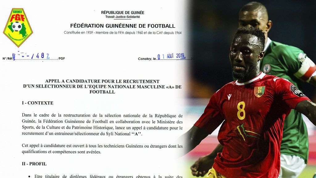 La selección de Guinea busca un nuevo seleccionador por Internet La selección de Guinea busca un nuevo seleccionador por Internet