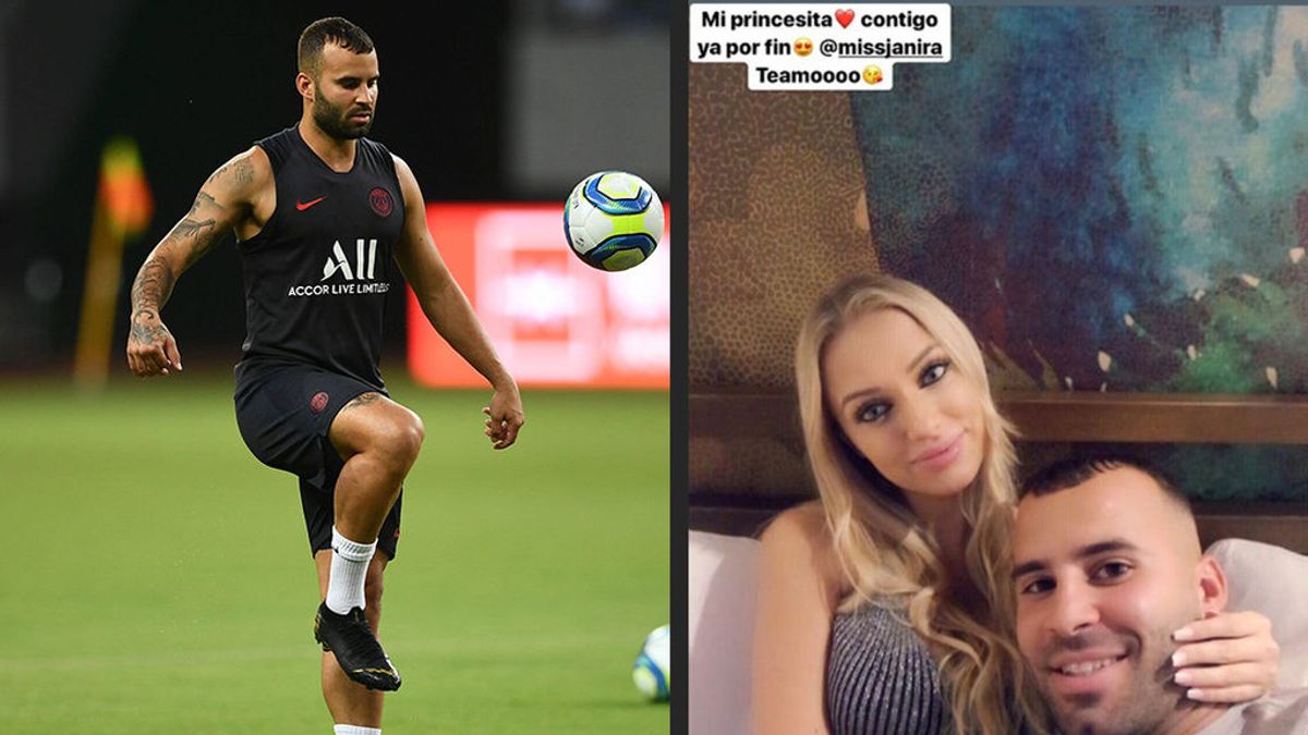 El emotivo reencuentro de Jesé Rodríguez con su novia tras la larga gira con el PSG: "Por fin mi princesa"