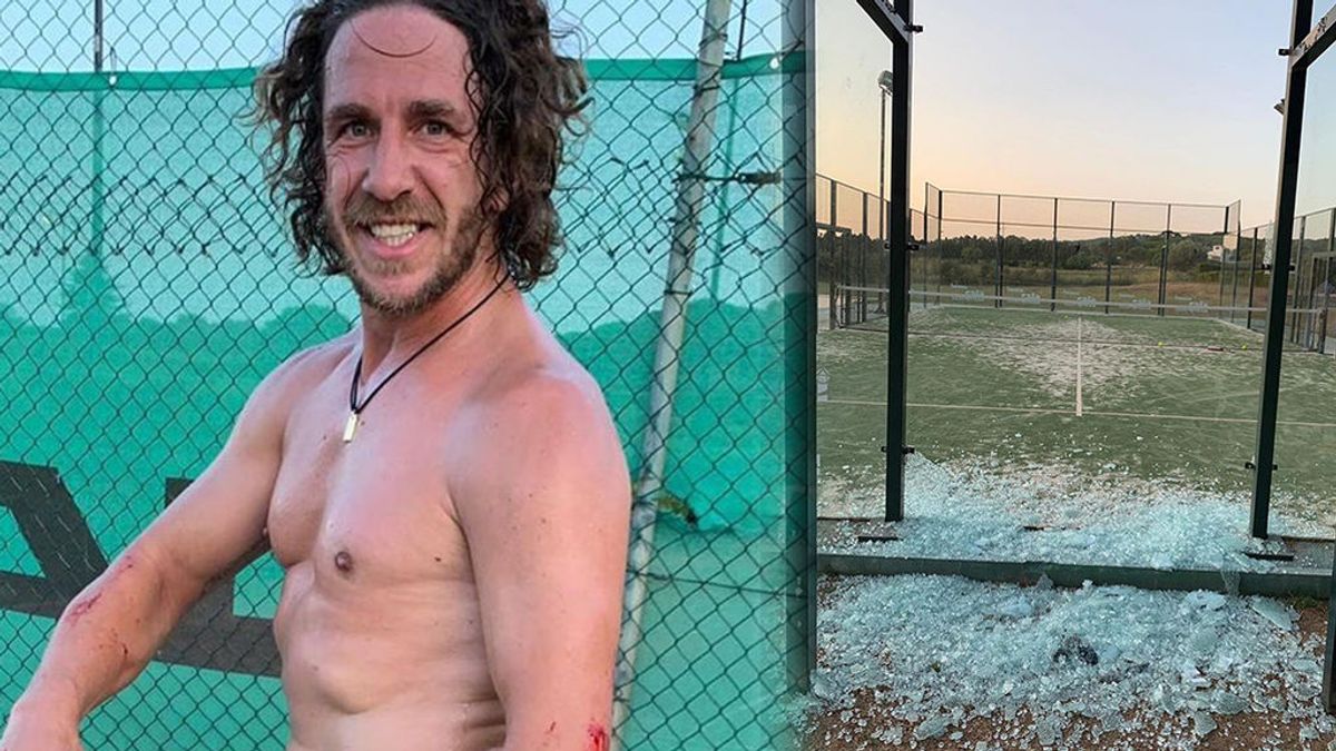 El aparatoso accidente de Carles Puyol contra un cristal jugando al pádel: "¿Algún día aprenderé a dosificar?" El aparatoso accidente de Carles Puyol contra un cristal jugando al pádel: "¿Algún día aprenderé a dosificar?"