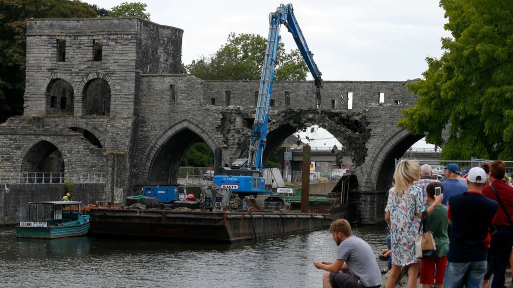Bélgica tira abajo un puente medieval