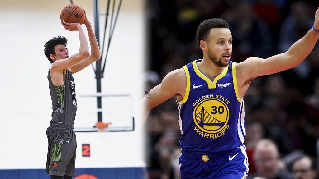 Un chico del campus de verano de Stephen Curry le 'humilla' en un partido: finta, mate y tapón Un chico del campus de verano de Stephen Curry le 'humilla' en un partido: finta, mate y tapón