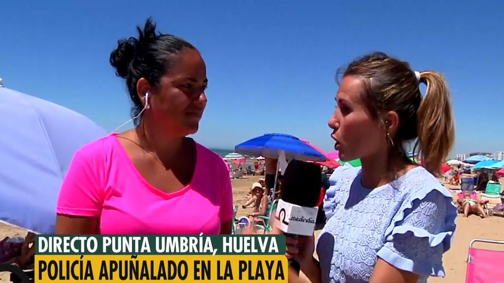 La familia que grabó el vídeo de Punta Umbría
