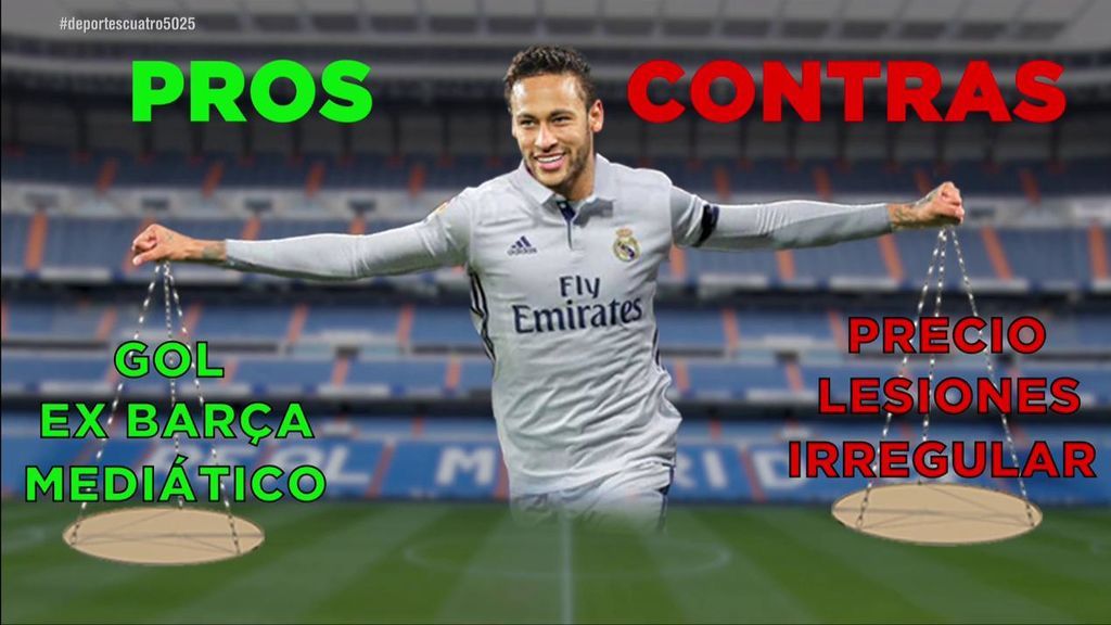 Los pros y los contras del fichaje de Neymar por el Real Madrid: desde su cifra goleadora a sus problemas fuera del campo