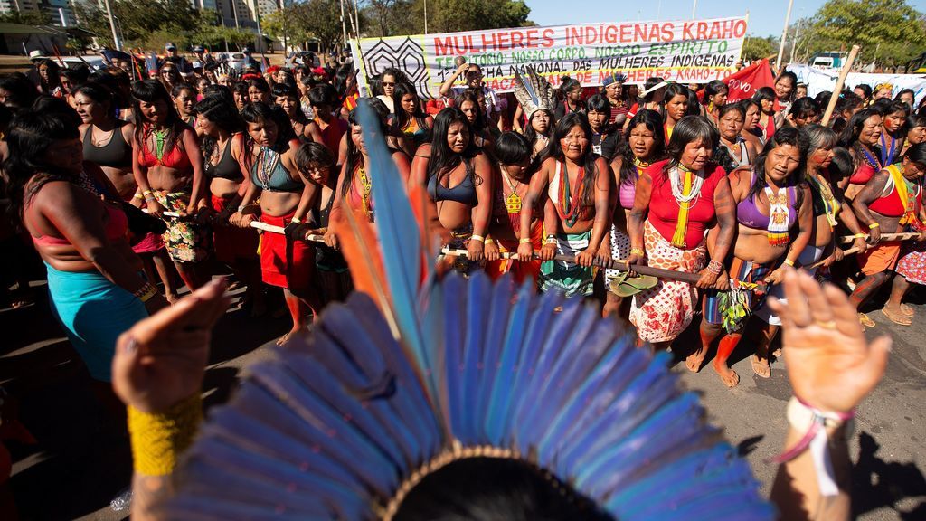 Las indígenas brasileñas se movilizan contra Bolsonaro