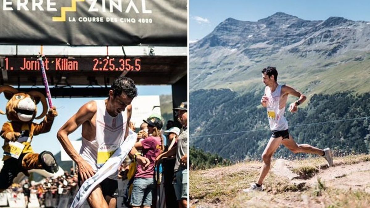 El aplaudido gesto de Kilian Jornet: gana con record la Sierre-Zinal y se para unos segundos a limpiar el monte El aplaudido gesto de Kilian Jornet: gana con record la Sierre-Zinal y se para unos segundos a limpiar el monte