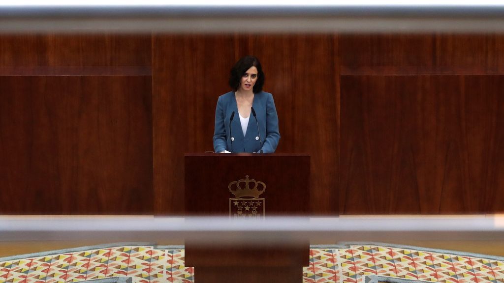 Díaz Ayuso recuerda la labor de Aguirre y Cifuentes en su discurso de investidura como presidenta de la Comunidad de Madrid