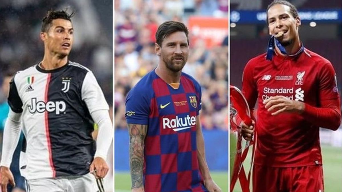 Messi, Cristiano y Van Dijk, candidatos a Jugador del Año en la UEFA Messi, Cristiano y Van Dijk, candidatos a Jugador del Año en la UEFA