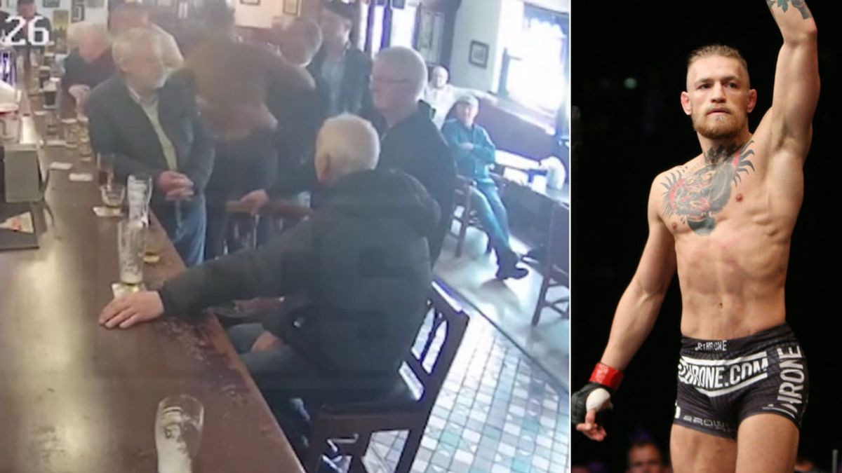 McGregor propina un puñetazo en la cara a un señor de 60 años por rechazar un trago de alcohol