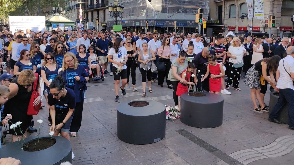 Dos años del atentado de Barcelona: sin discursos en los actos de homenaje a los 16 muertos y 130 heridos