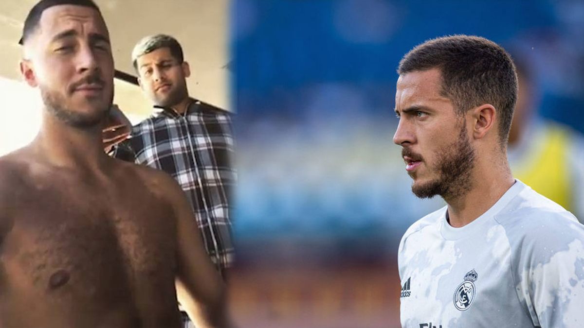 Hazard presume de tableta tras la victoria del Real Madrid: "Six pack" Hazard presume de tableta tras la victoria del Real Madrid: "Six pack"