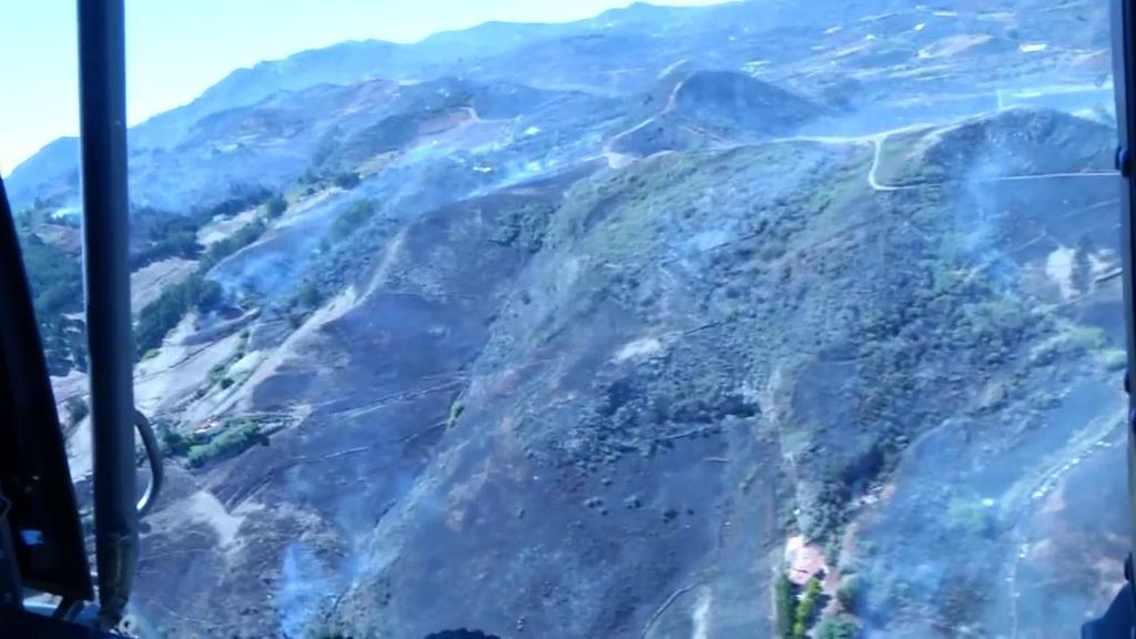 Las impactantes imágenes de la devastación del incendio de Gran Canaria