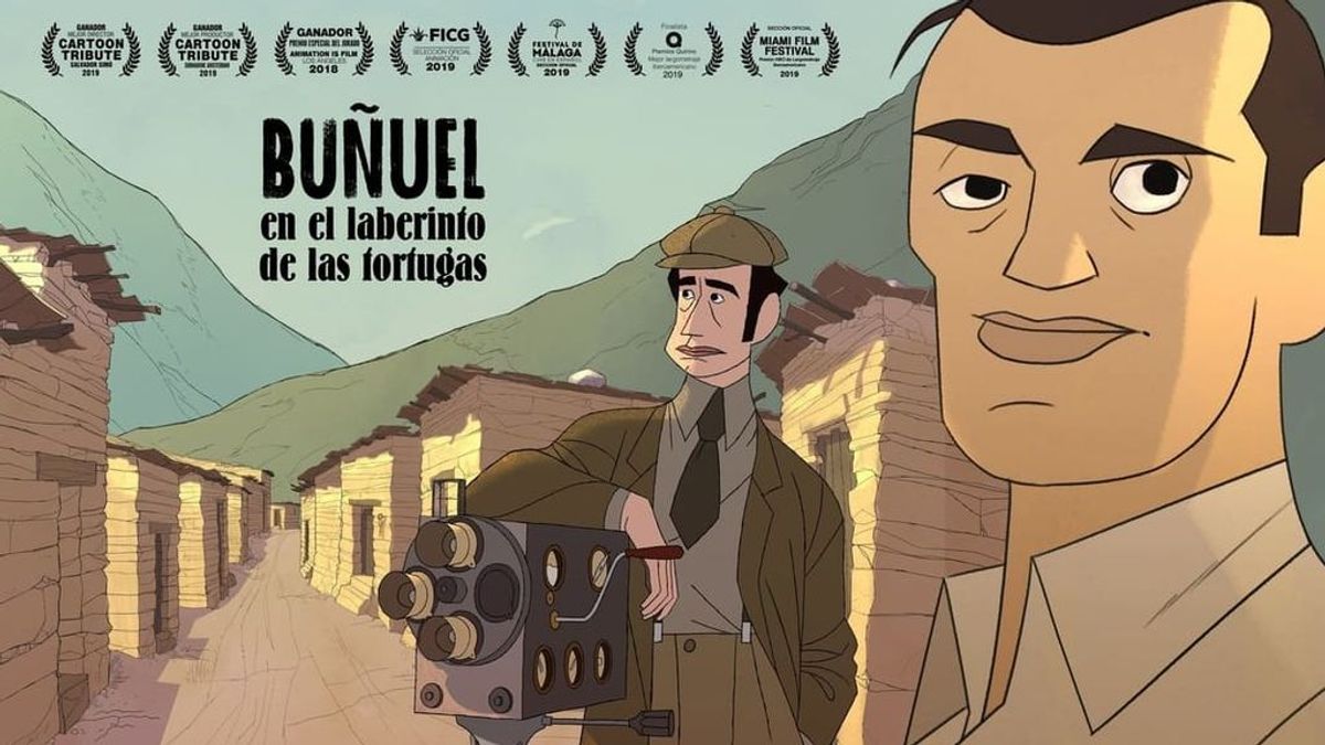 Cartel 'Buñuel en el laberinto de las tortugas' de Simó
