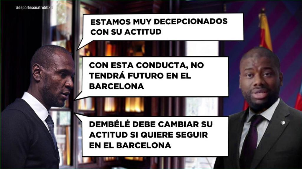 La bronca de Abidal con el representante de Dembélé: “Con esa actitud no tiene futuro en el Barcelona”