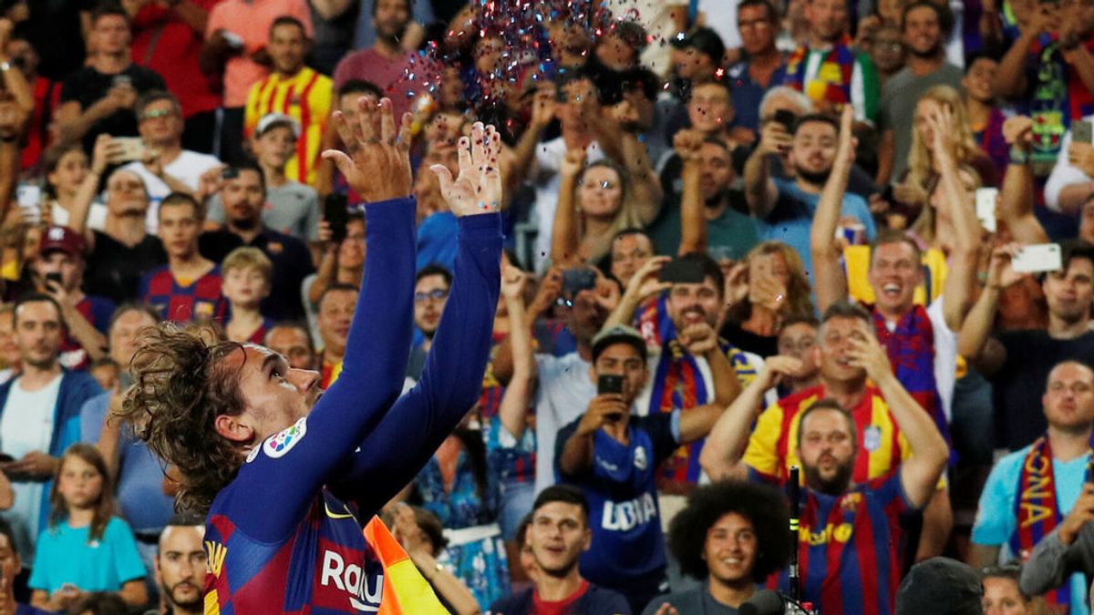 Griezmann y su celebración con purpurina: El francés imita a Lebron James tras su segundo gol al Betis Griezmann y su celebración con purpurina: El francés imita a Lebron James tras su segundo gol al Betis