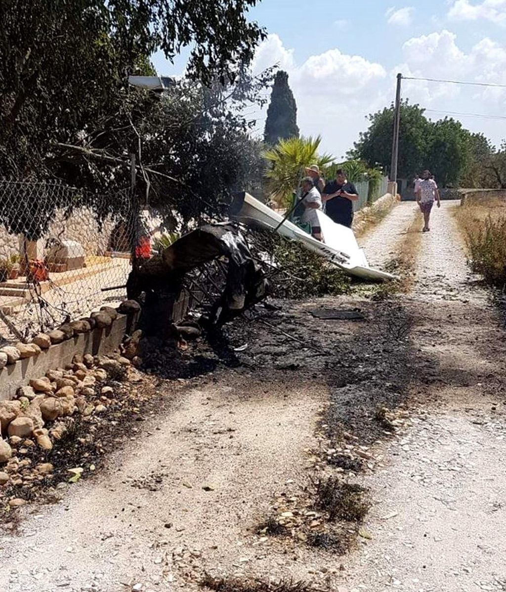 El accidente entre un helicóptero y un ultraligero en Mallorca, en imágenes