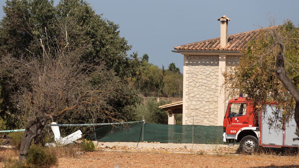 El accidente entre un helicóptero y un ultraligero en Mallorca, en imágenes