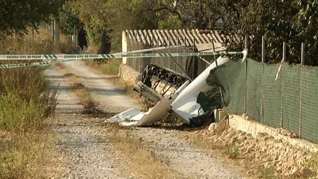 Los restos del accidente aéreo de Mallorca quedaron esparcidos a lo largo de 700 metros