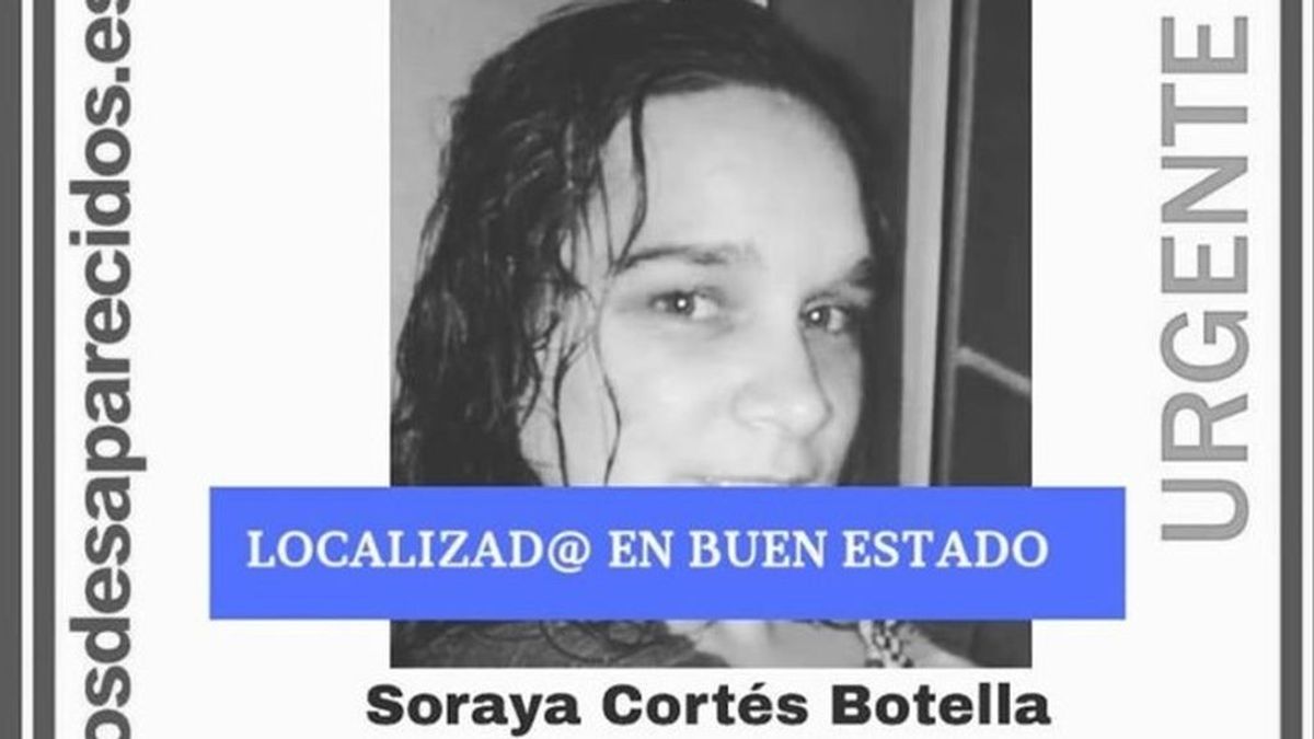Localizan en buen estado a Soraya Cortés, desaparecida desde el 19 de agosto en Murcia