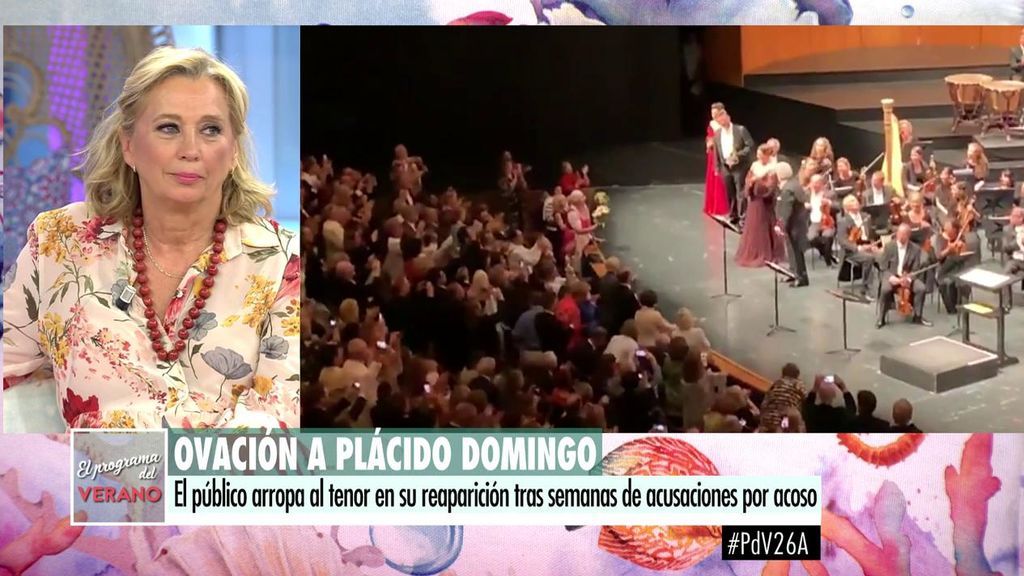 Mariángel Alcázar, sobre Plácido Domingo: "Lo entrevisté una vez y no le hubiera aplaudido ayer"