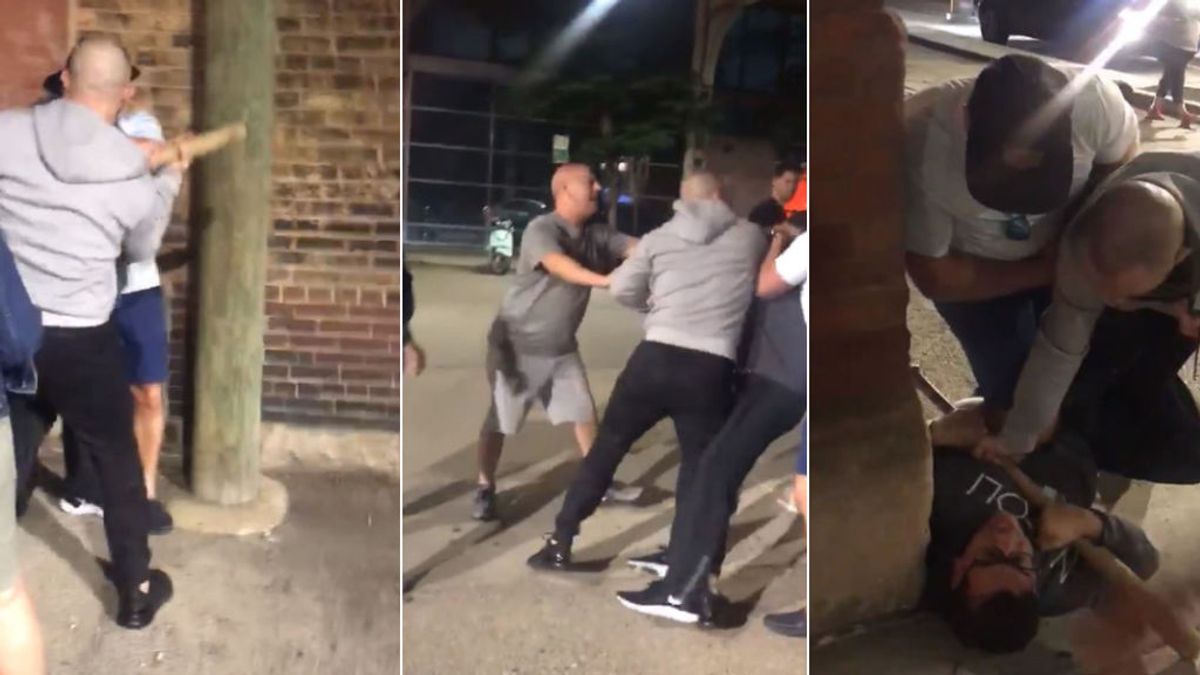 Un luchador de la UFC somete a un hombre que quiso agredir a su familia con un bate de béisbol