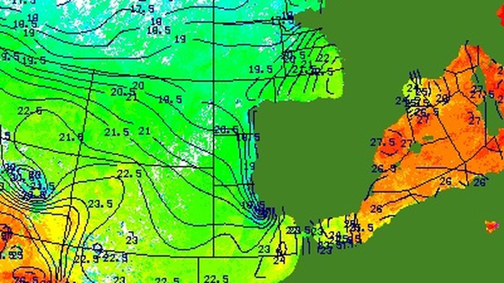 Temperatura del agua del mar