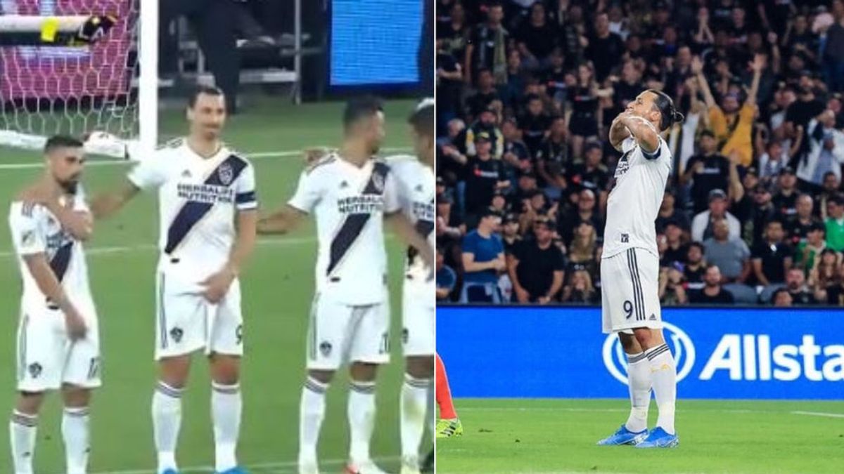 El descarado empujón de Ibrahimovic a su compañero por no seguir sus indicaciones en el derbi angelino de la MLS