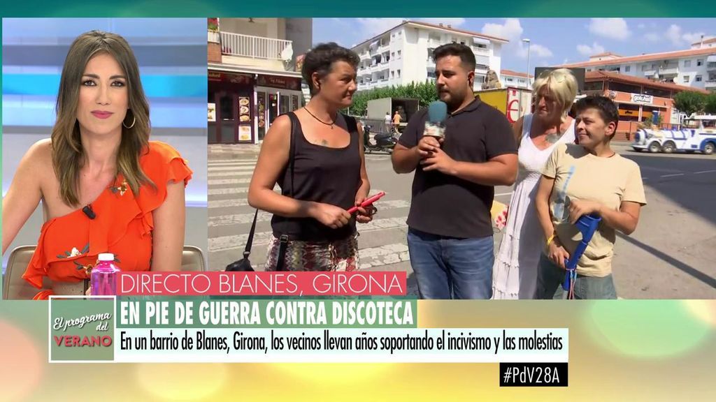 Vecina de Blanes: "No estamos hablando de 5 chavales, sino de 200"
