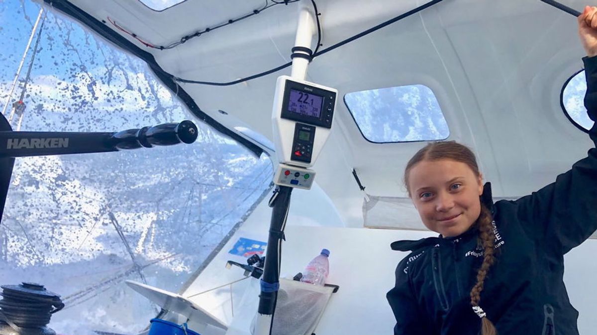 Greta Thunberg llega a Nueva York tras dos semanas de travesía por el Atlántico