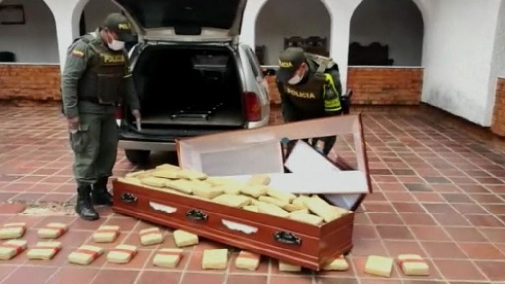 Un ataúd con 300 kilos de marihuana