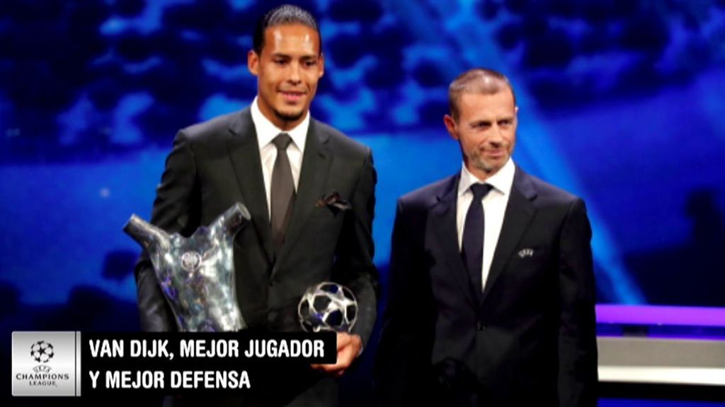 Van Dijk, primer defensa de la historia en ganar el premio a mejor jugador de la Champions League