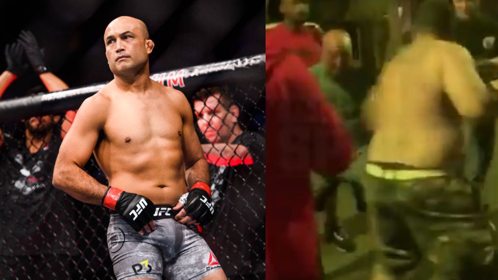 A un luchador de la UFC le hacen un KO en una pelea callejera A un luchador de la UFC le hacen un KO en una pelea callejera