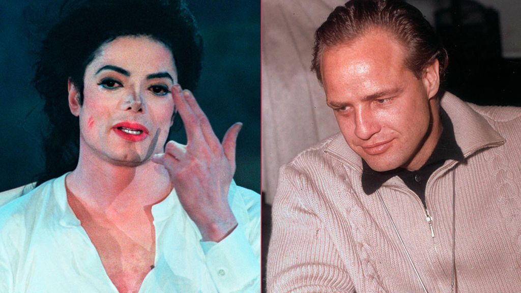 Michael Jackson y Marlon Brando Michael Jackson y Marlon Brando