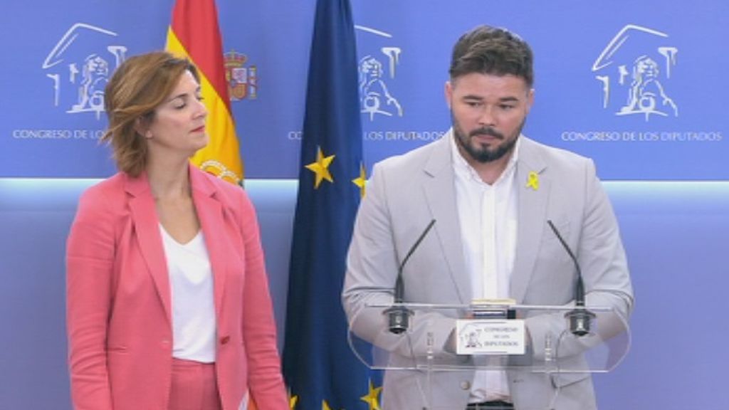 Rufián, sobre PSOE y UP: “Si nosotros apostamos por el diálogo, ¿por qué ellos no?”